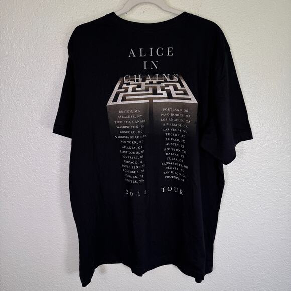 Alice In Chains Shirt Mens XXL 2018 Tour Band Concert Graphic Tee Rock Music 2XL - Picture 2 of 8